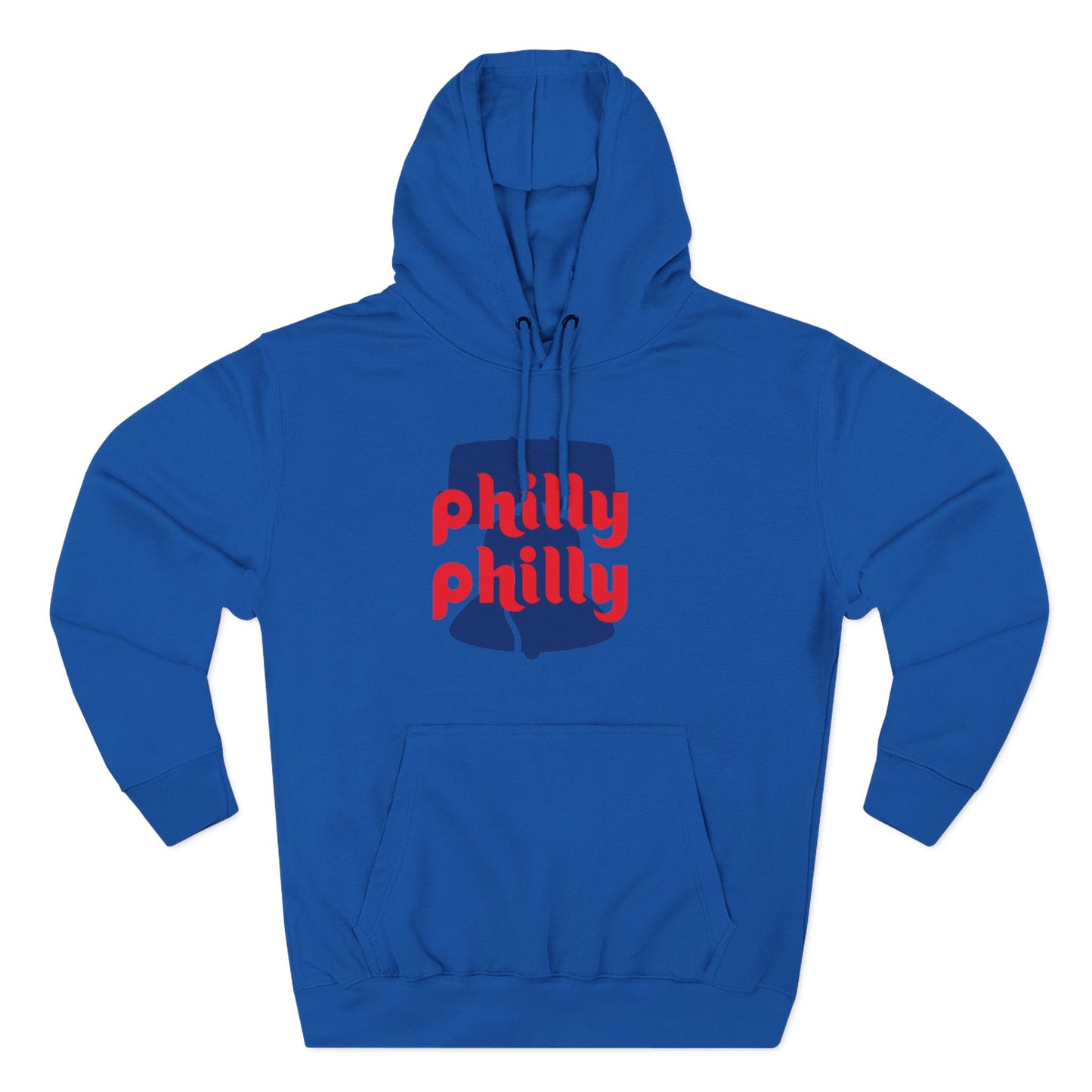 Philly Red & Blue Fleece Hoodie - Casual Comfort for Sports Fans