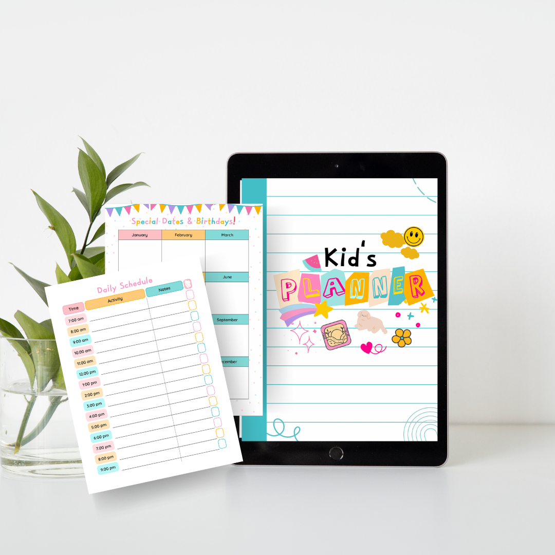 Kids Trendy Pastel Planner