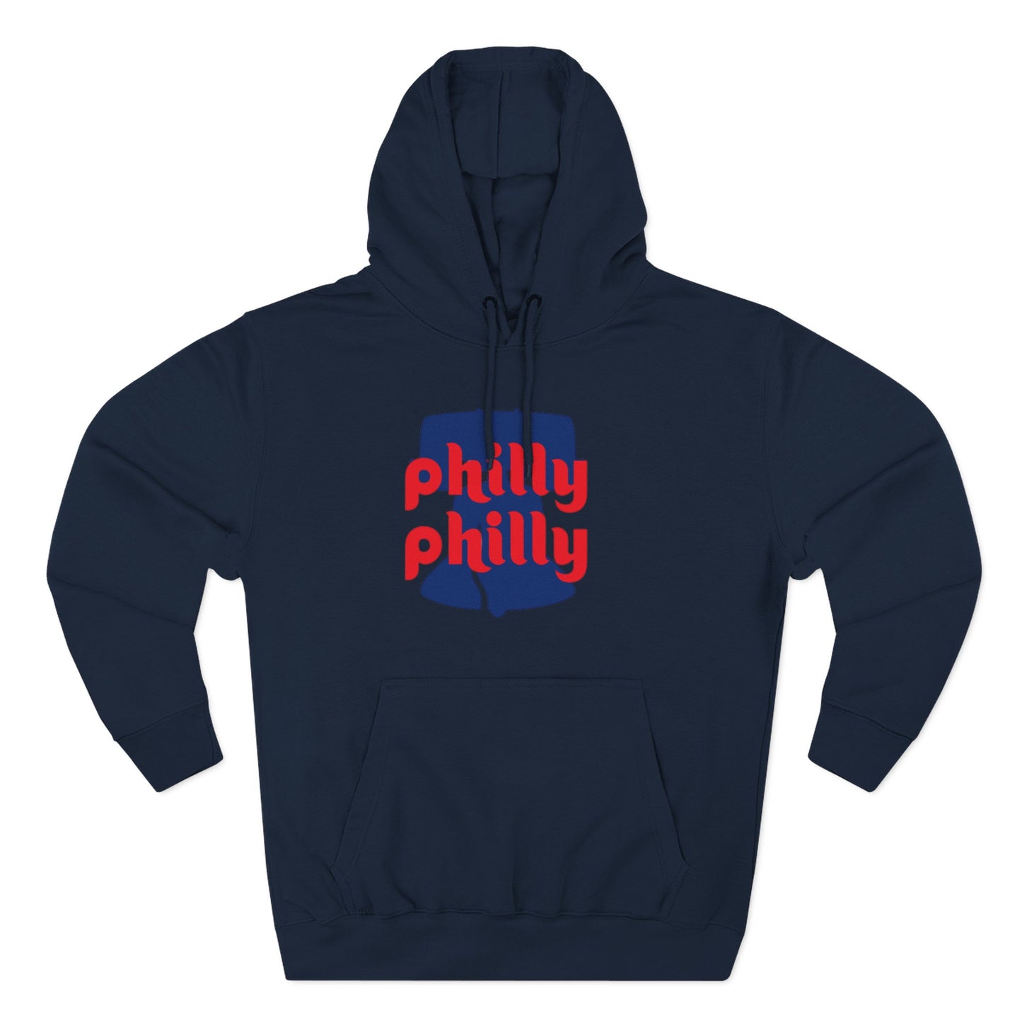 Philly Red & Blue Fleece Hoodie - Casual Comfort for Sports Fans