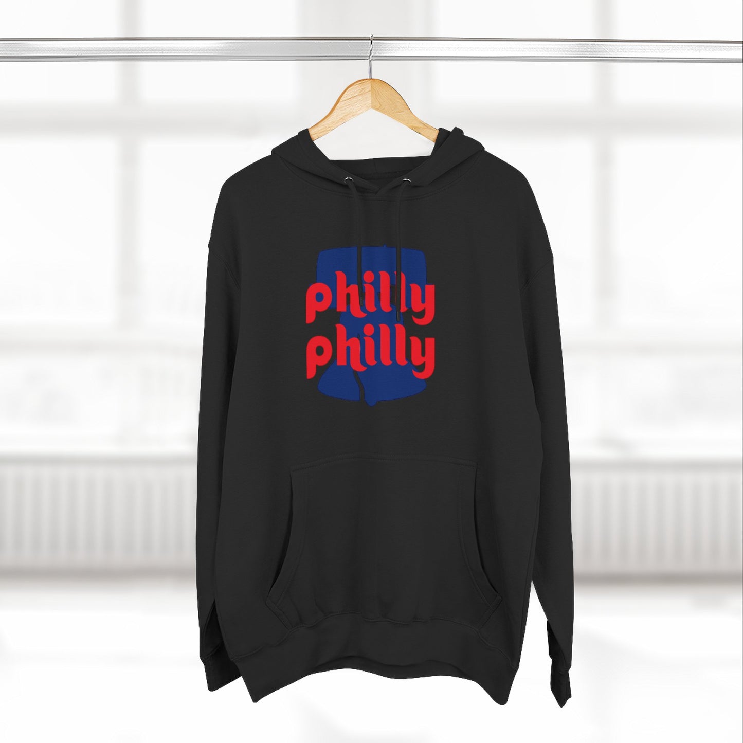 Philly Red & Blue Fleece Hoodie - Casual Comfort for Sports Fans